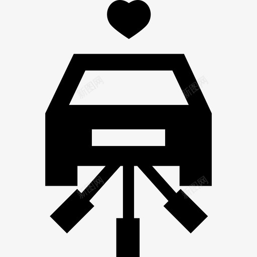 婚车交通工具从此幸福图标svg_新图网 https://ixintu.com 交通工具 从此幸福 婚车
