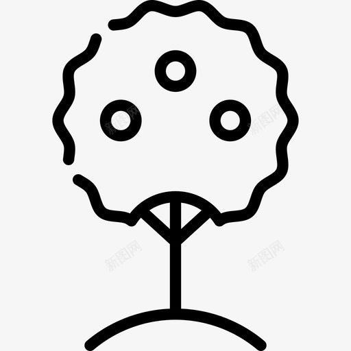 树农场里直线的图标svg_新图网 https://ixintu.com 农场里 树 直线的