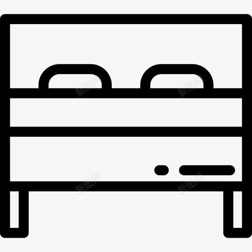 床睡眠时间概述线性图标svg_新图网 https://ixintu.com 床 睡眠时间概述 线性