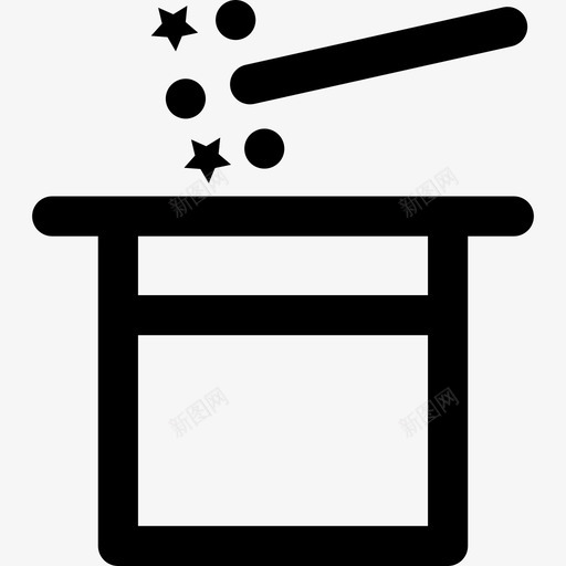 魔术帽派对直线图标svg_新图网 https://ixintu.com 派对直线 魔术帽