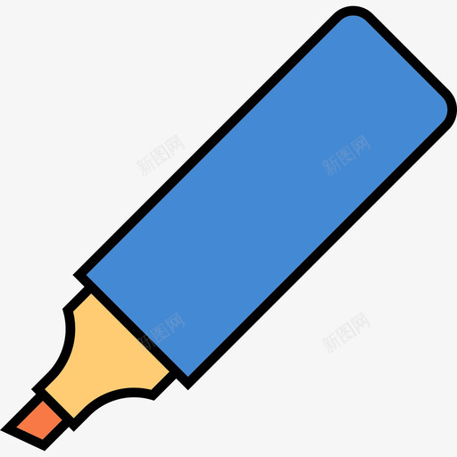 记号笔教育用品办公用品图标svg_新图网 https://ixintu.com 办公用品 教育用品 记号笔