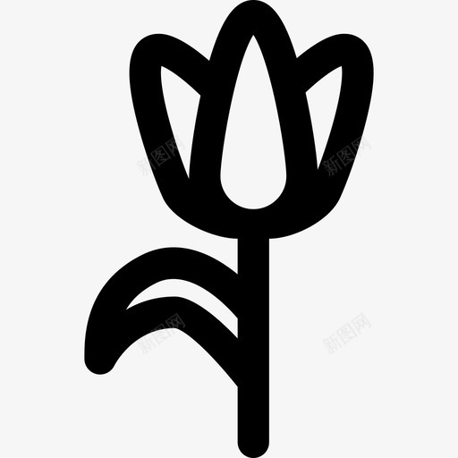 花线性妇女节线性图标svg_新图网 https://ixintu.com 线性 线性妇女节 花
