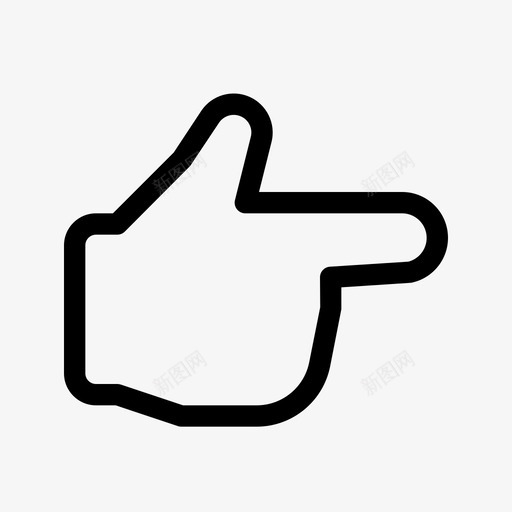 手势指针右基本图标设置svg_新图网 https://ixintu.com 基本图标设置 手势指针右