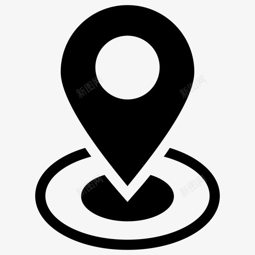 位置目的地位置标记图标svg_新图网 https://ixintu.com 业务服务字形图标 位置 位置标记 导航指针 目的地 精确定位