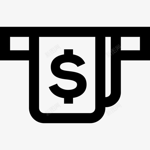 提款机电子商务5线性图标svg_新图网 https://ixintu.com 提款机 电子商务5 线性