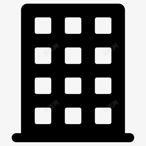 房产公寓建筑图标svg_新图网 https://ixintu.com 公寓 城市 建筑 房产