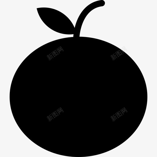 橙色食物图标系列填充svg_新图网 https://ixintu.com 填充 橙色 食物图标系列