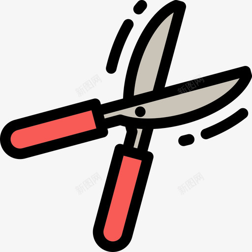 剪刀园艺8线性颜色图标svg_新图网 https://ixintu.com 剪刀 园艺8 线性颜色