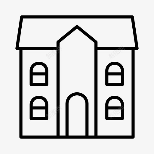 酒店住宿建筑图标svg_新图网 https://ixintu.com 住宿 度假 建筑 汽车旅馆 酒店