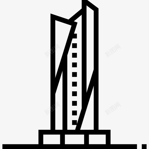 哈姆拉塔地标直线形图标svg_新图网 https://ixintu.com 哈姆拉塔 地标 直线形