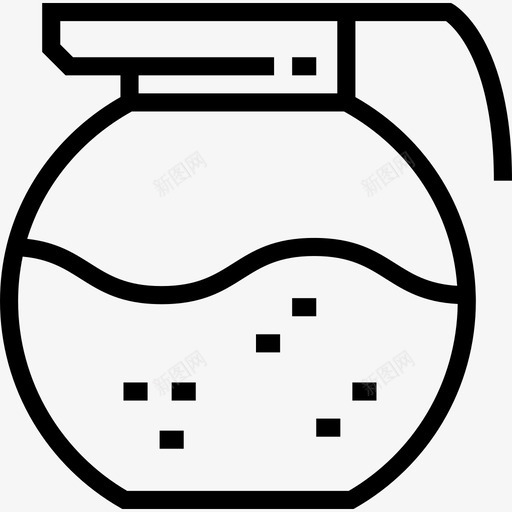 咖啡壶咖啡店12直线型图标svg_新图网 https://ixintu.com 咖啡壶 咖啡店12 直线型