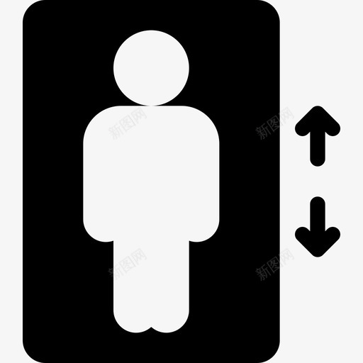 电梯象形图2填充图标svg_新图网 https://ixintu.com 填充 电梯 象形图2