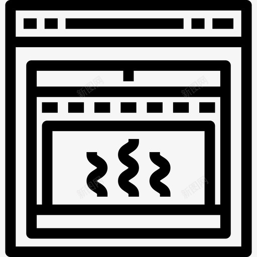 炉灶家具和家用线性图标svg_新图网 https://ixintu.com 家具和家用 炉灶 线性