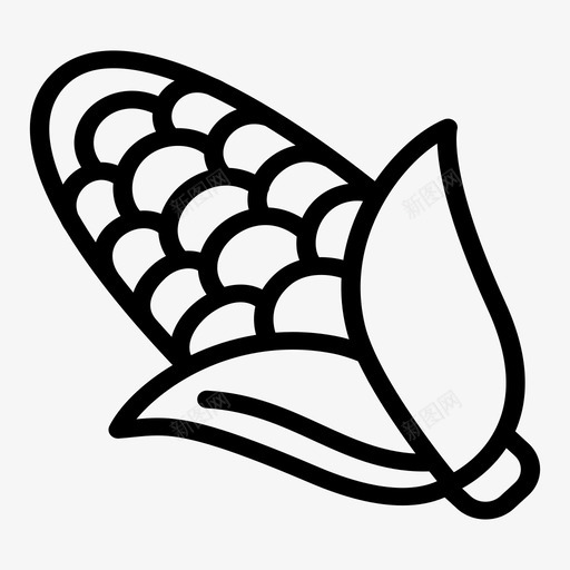 玉米农业农作物图标svg_新图网 https://ixintu.com 农业 农作物 水果和蔬菜 玉米 蔬菜 食品