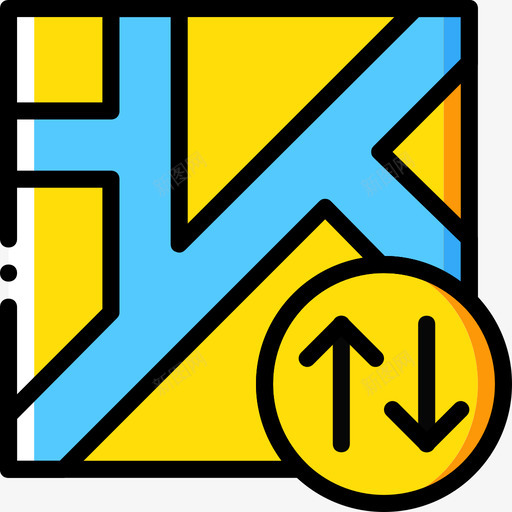 地图图钉和位置3黄色图标svg_新图网 https://ixintu.com 图钉和位置3 地图 黄色