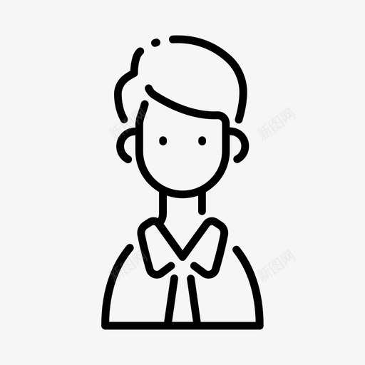 坏化身商人角色图标svg_新图网 https://ixintu.com 商人 坏化身 角色