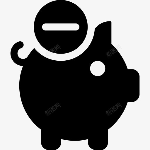 储蓄罐电子商务3填充128px图标svg_新图网 https://ixintu.com 储蓄罐 填充128px 电子商务3