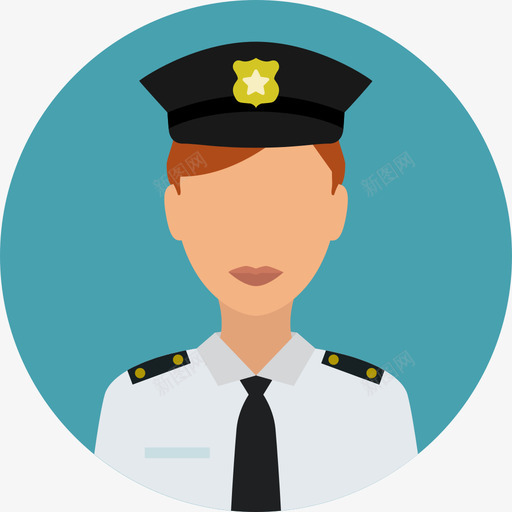 警察犯罪保护圆形平面图标svg_新图网 https://ixintu.com 圆形平面 犯罪保护 警察