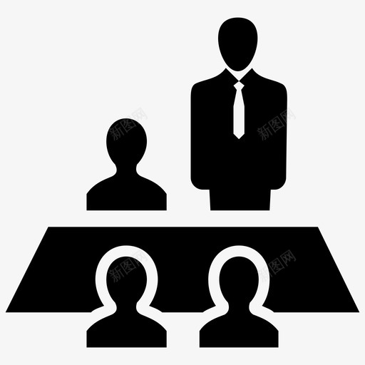 会议商务合作图标svg_新图网 https://ixintu.com 伙伴关系 会议 合作 商务 工作 计划