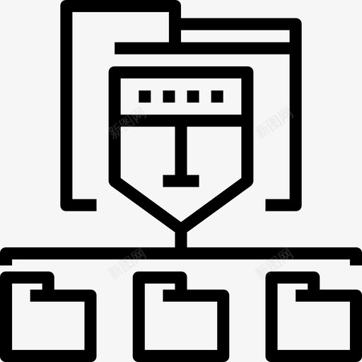 网络防病毒和安全设置线性图标svg_新图网 https://ixintu.com 线性 网络 防病毒和安全设置