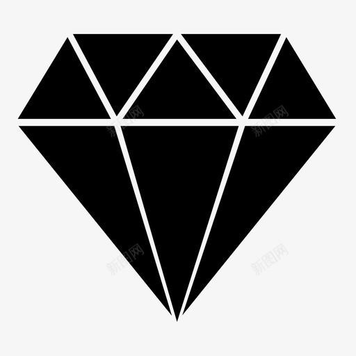 钻石昂贵宝石图标svg_新图网 https://ixintu.com 宝石 昂贵 珠宝 贵重 钻石