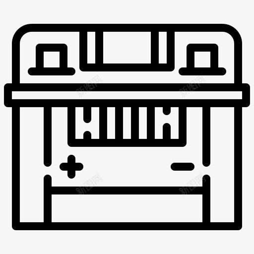 电池汽车电源图标svg_新图网 https://ixintu.com 工具 汽车 汽车维修线 电池 电源 维修