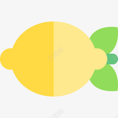 柠檬食品套装2扁平图标图标