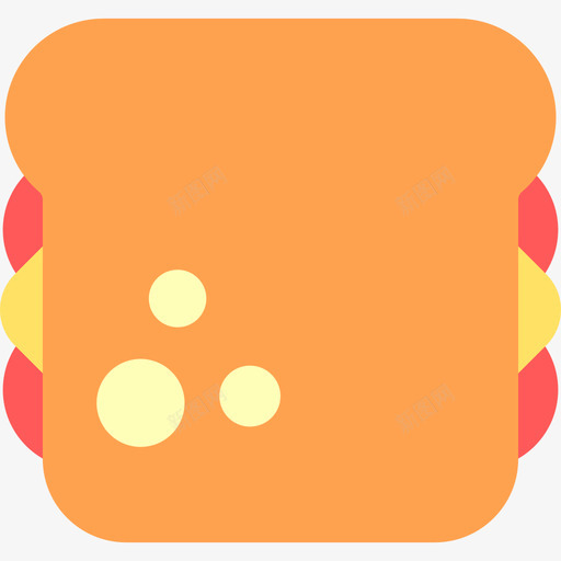 三明治食品和餐厅元素平板图标svg_新图网 https://ixintu.com 三明治 平板 食品和餐厅元素