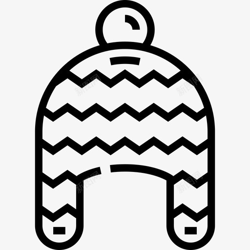 冬帽秋6直纹图标svg_新图网 https://ixintu.com 冬帽 直纹 秋6