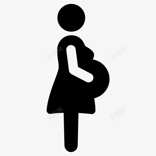 做母亲生孩子怀孕图标svg_新图网 https://ixintu.com 做母亲 怀孕 生孩子