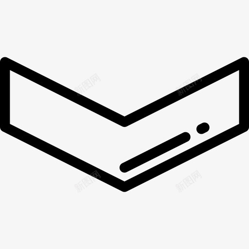 V形箭头5线形图标svg_新图网 https://ixintu.com V形 箭头5 线形