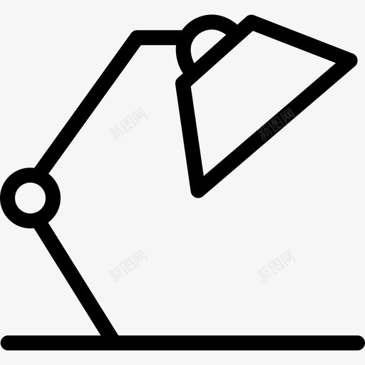 台灯学校图标集2线性svg_新图网 https://ixintu.com 台灯 学校图标集2 线性