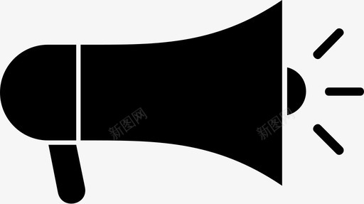 促销广告工具扩音器图标svg_新图网 https://ixintu.com 促销 广告工具 扩音器