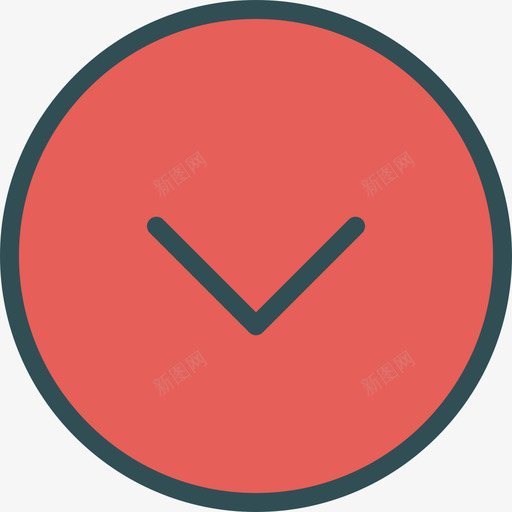 下箭头交互线颜色图标svg_新图网 https://ixintu.com 下箭头 交互 线颜色