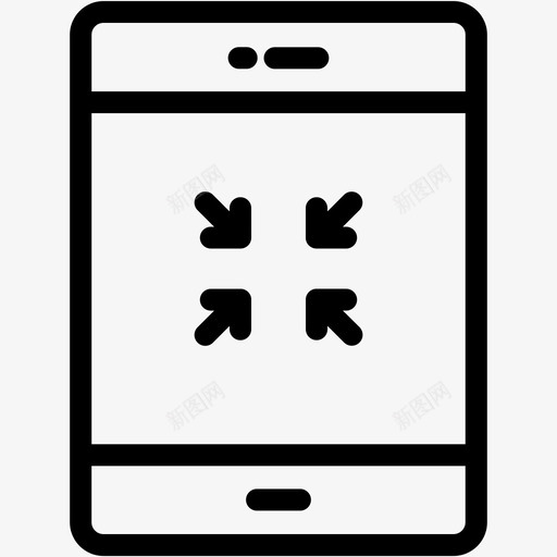 退出全屏设备显示屏图标svg_新图网 https://ixintu.com ipad 平板电脑 平板电脑vol2 技术 显示屏 设备 退出全屏
