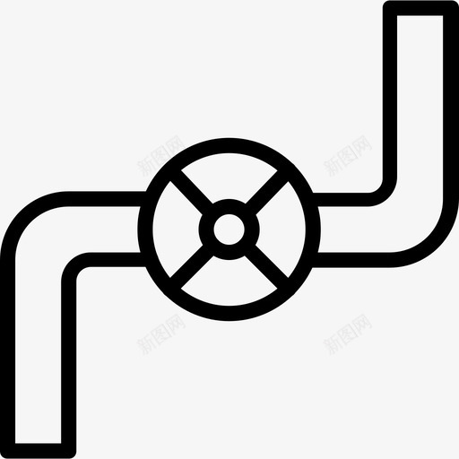 气体管道结构线性图标svg_新图网 https://ixintu.com 气体管道 线性 结构
