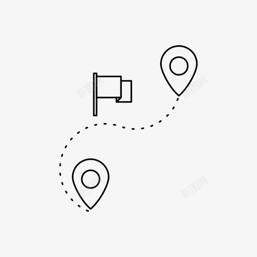 路线gps位置图标svg_新图网 https://ixintu.com 10张地图位置 gps 位置 地图 路线