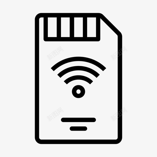 sd卡芯片内存图标svg_新图网 https://ixintu.com sd卡 内存 存储卡 芯片