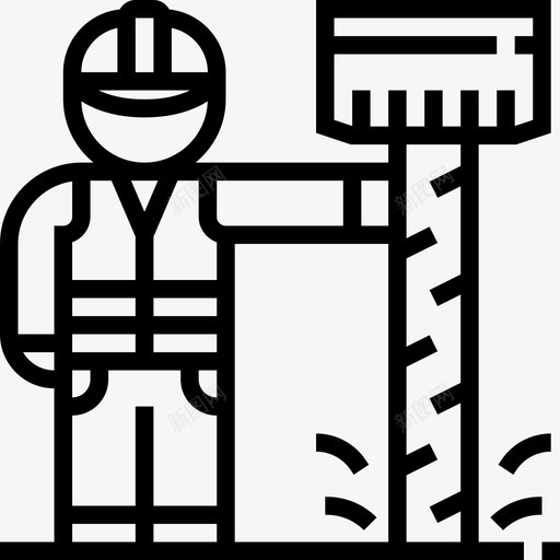 工人石油工业直系图标svg_新图网 https://ixintu.com 工人 直系 石油工业