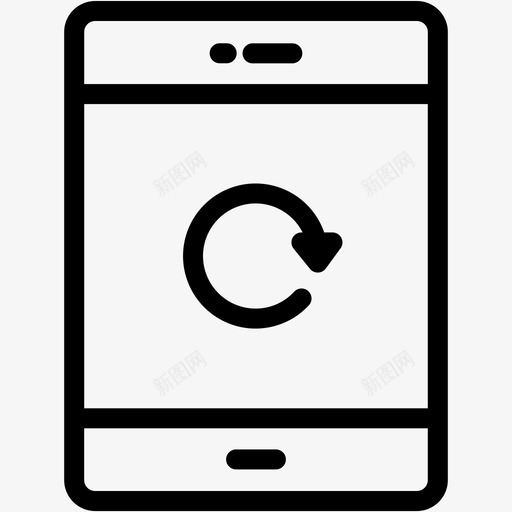 刷新设备显示屏图标svg_新图网 https://ixintu.com ipad 刷新 平板电脑 平板电脑vol2 技术 显示屏 设备