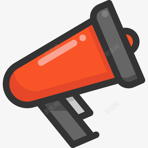 扩音器商业元素4线性颜色图标svg_新图网 https://ixintu.com 商业元素4 扩音器 线性颜色