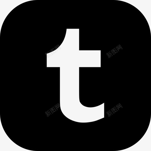 TumblerSocialMedia9Solid图标svg_新图网 https://ixintu.com SocialMedia9 Solid Tumbler