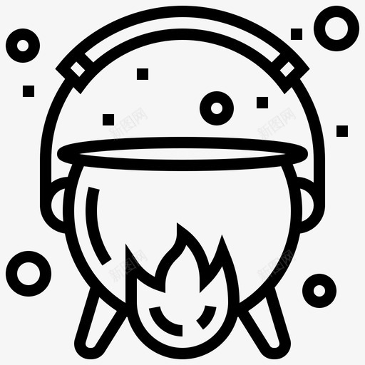 巫师大锅万圣节魔法图标svg_新图网 https://ixintu.com 万圣节 万圣节行 巫师大锅 锅 魔法