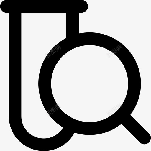 试管科学元素2粗体圆形图标svg_新图网 https://ixintu.com 科学元素2 粗体圆形 试管