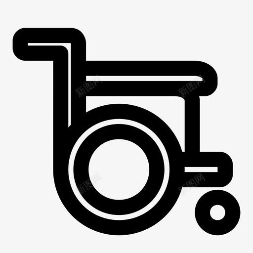 轮椅医疗病人图标svg_新图网 https://ixintu.com 医疗 病人 轮椅