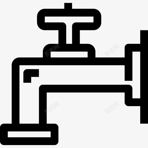 水龙头家具和家用直列式图标svg_新图网 https://ixintu.com 家具和家用 水龙头 直列式