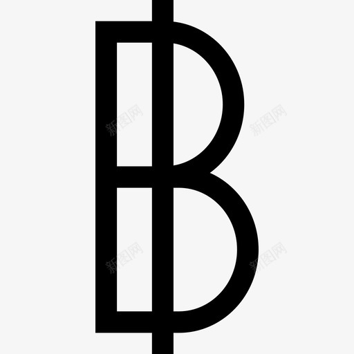 泰铢货币托收直系图标svg_新图网 https://ixintu.com 泰铢 直系 货币托收