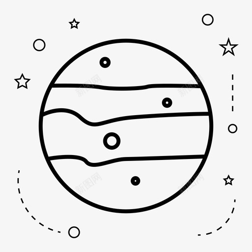 科学火星行星图标svg_新图网 https://ixintu.com 太空 宇宙 火星 科学 行星