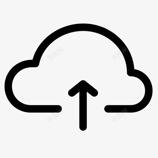 云端上传svg_新图网 https://ixintu.com 云端上传 cloud-cloud-upload