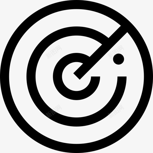 雷达武器6线性图标svg_新图网 https://ixintu.com 武器6 线性 雷达